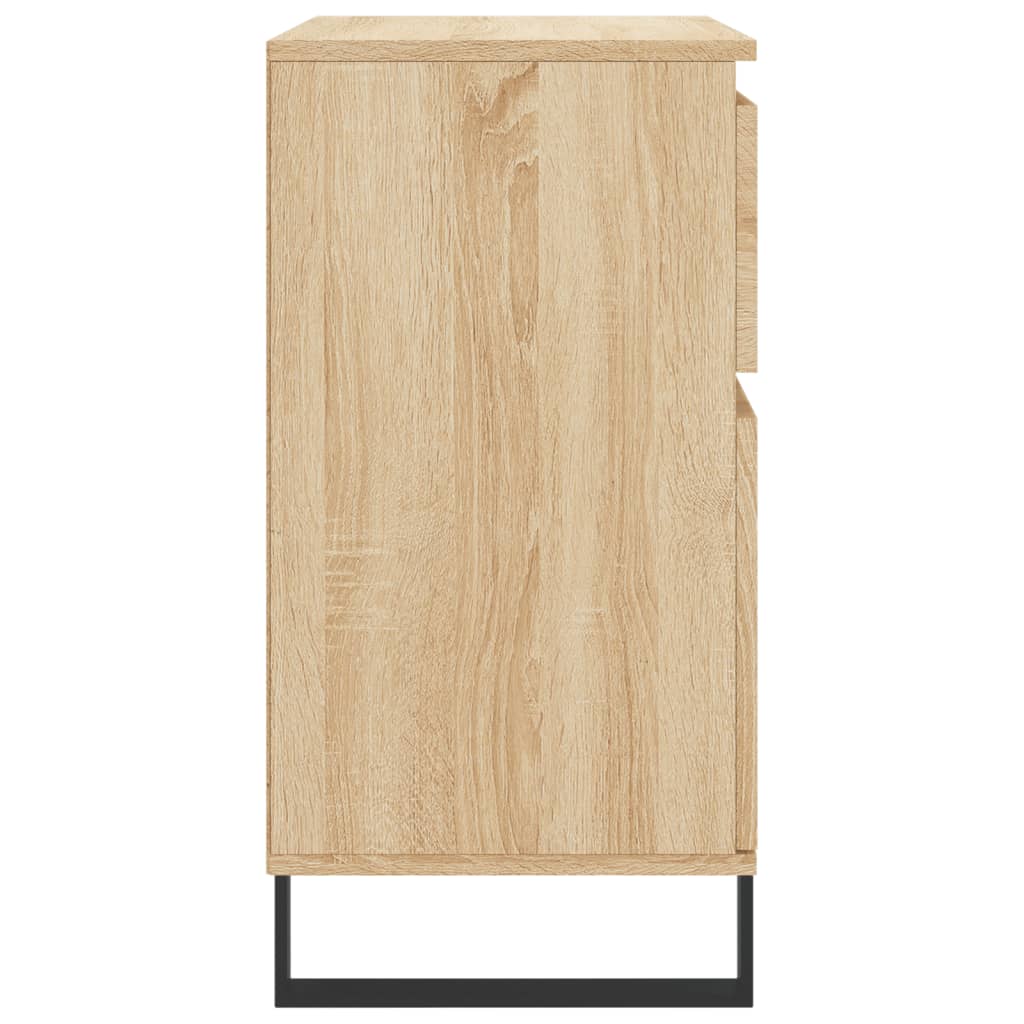 Dressoir 60x35x70 cm bewerkt hout sonoma eikenkleurig is nu te koop bij PeponiXL, paradijselijk wonen!