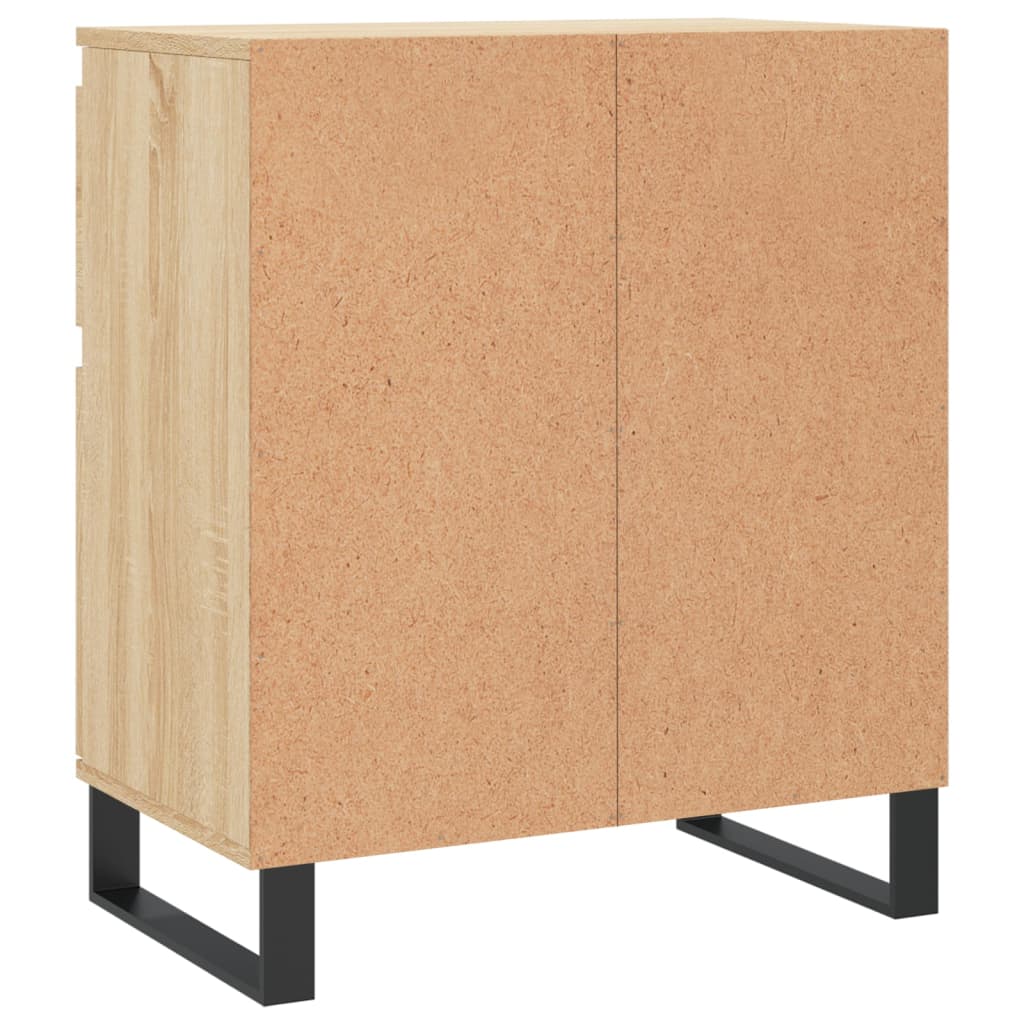 Dressoir 60x35x70 cm bewerkt hout sonoma eikenkleurig is nu te koop bij PeponiXL, paradijselijk wonen!