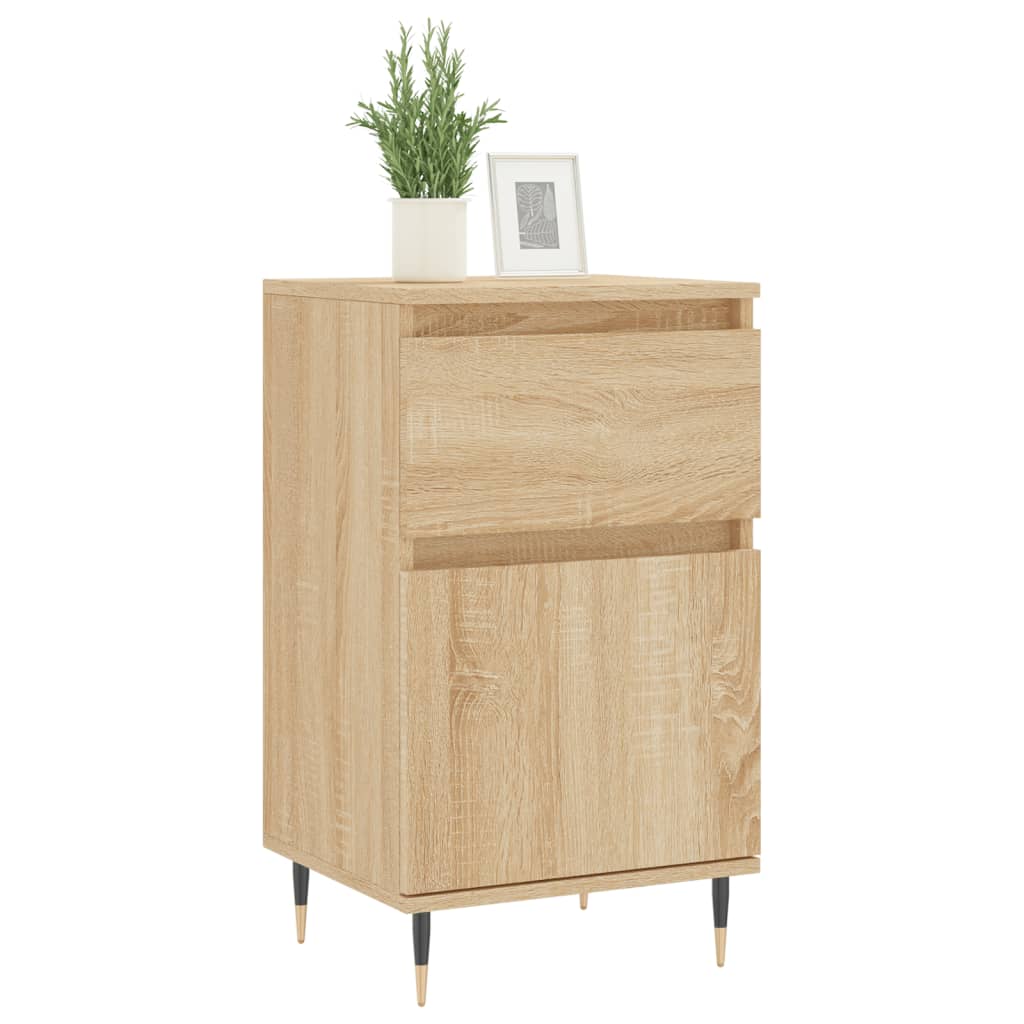 Dressoir 40x35x70 cm bewerkt hout sonoma eikenkleurig is nu te koop bij PeponiXL, paradijselijk wonen!