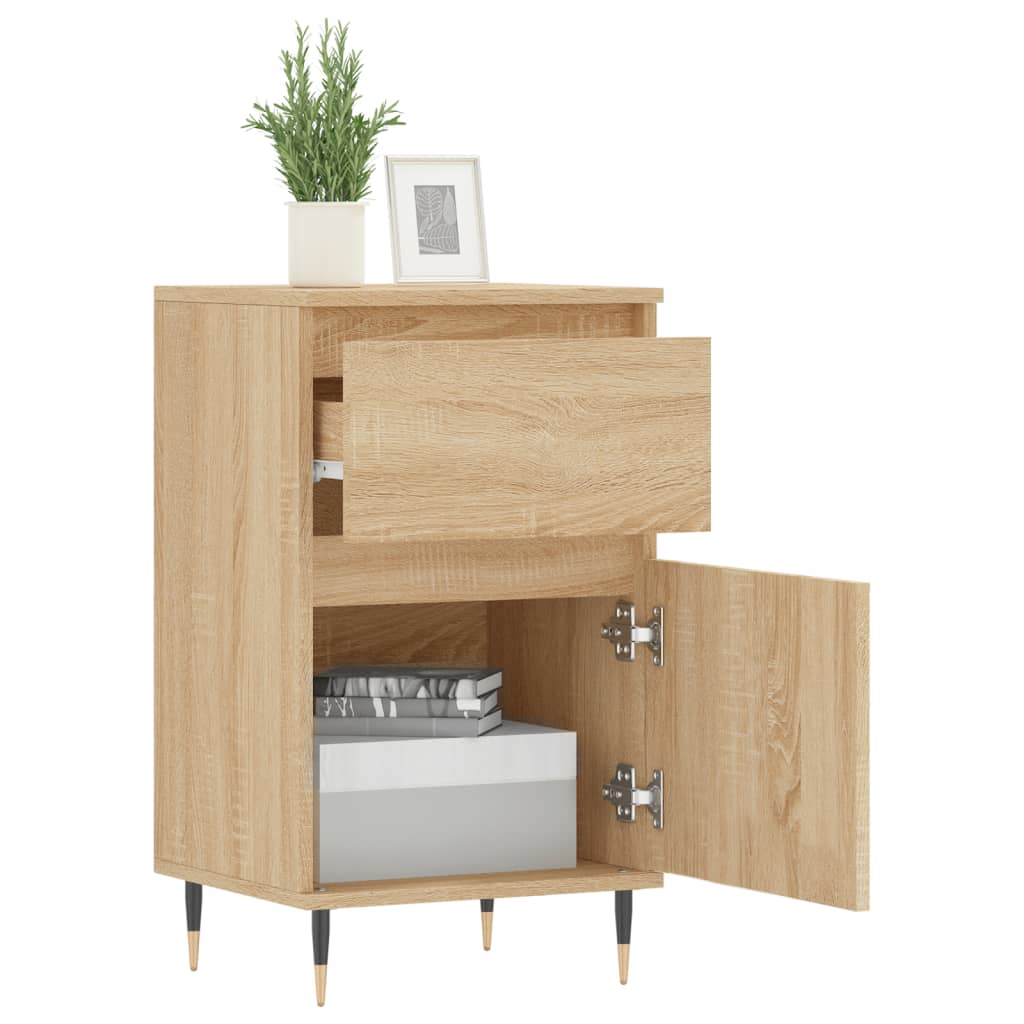 Dressoir 40x35x70 cm bewerkt hout sonoma eikenkleurig is nu te koop bij PeponiXL, paradijselijk wonen!