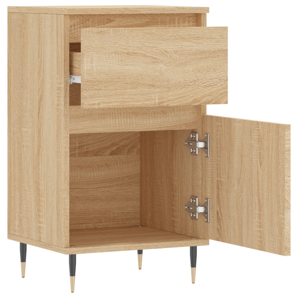 Dressoir 40x35x70 cm bewerkt hout sonoma eikenkleurig is nu te koop bij PeponiXL, paradijselijk wonen!