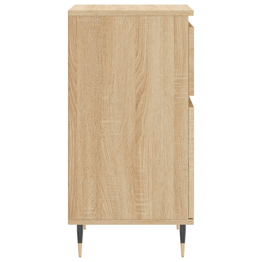 Dressoir 40x35x70 cm bewerkt hout sonoma eikenkleurig is nu te koop bij PeponiXL, paradijselijk wonen!