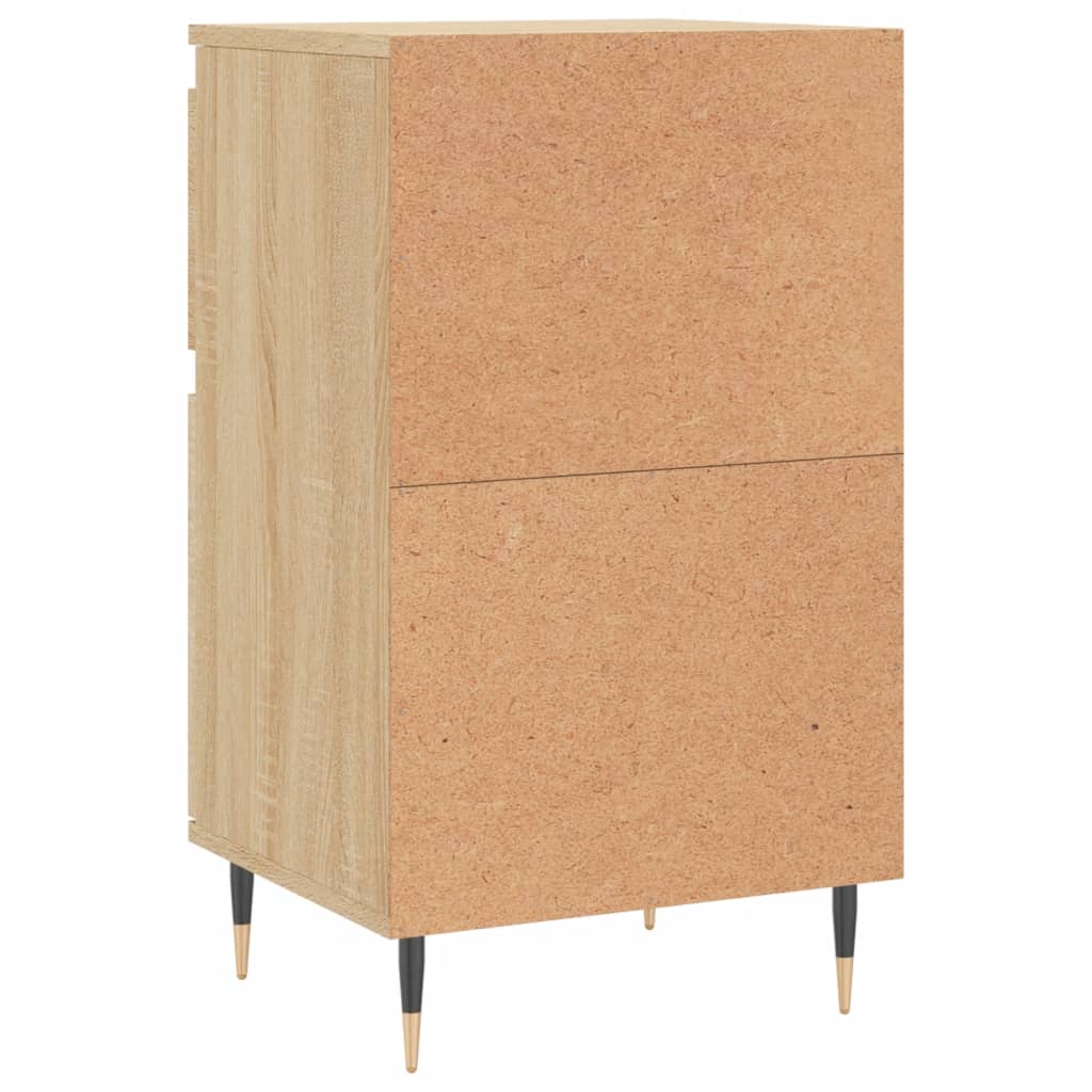 Dressoir 40x35x70 cm bewerkt hout sonoma eikenkleurig is nu te koop bij PeponiXL, paradijselijk wonen!