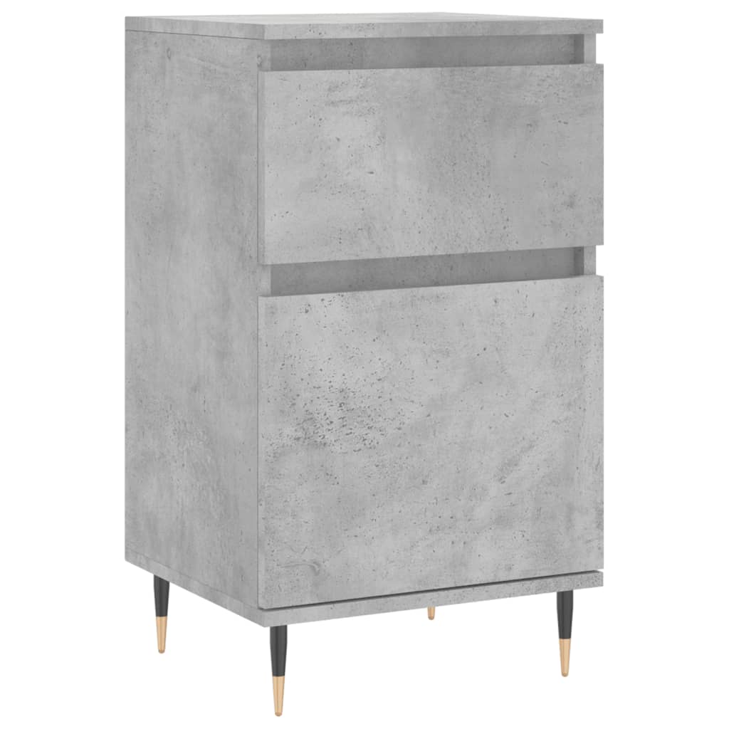 Dressoir 40x35x70 cm bewerkt hout betongrijs is nu te koop bij PeponiXL, paradijselijk wonen!