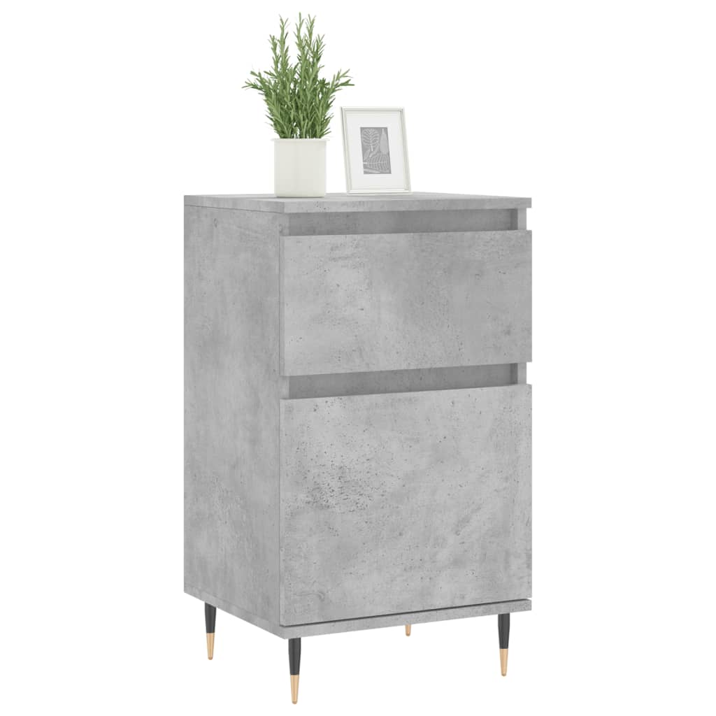 Dressoir 40x35x70 cm bewerkt hout betongrijs is nu te koop bij PeponiXL, paradijselijk wonen!