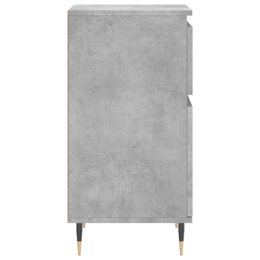 Dressoir 40x35x70 cm bewerkt hout betongrijs is nu te koop bij PeponiXL, paradijselijk wonen!
