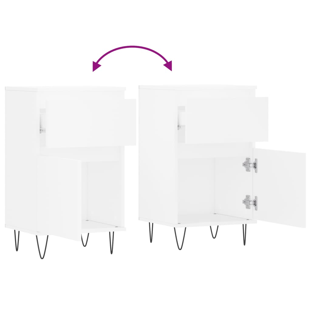 Dressoir 40x35x70 cm bewerkt hout wit is nu te koop bij PeponiXL, paradijselijk wonen!