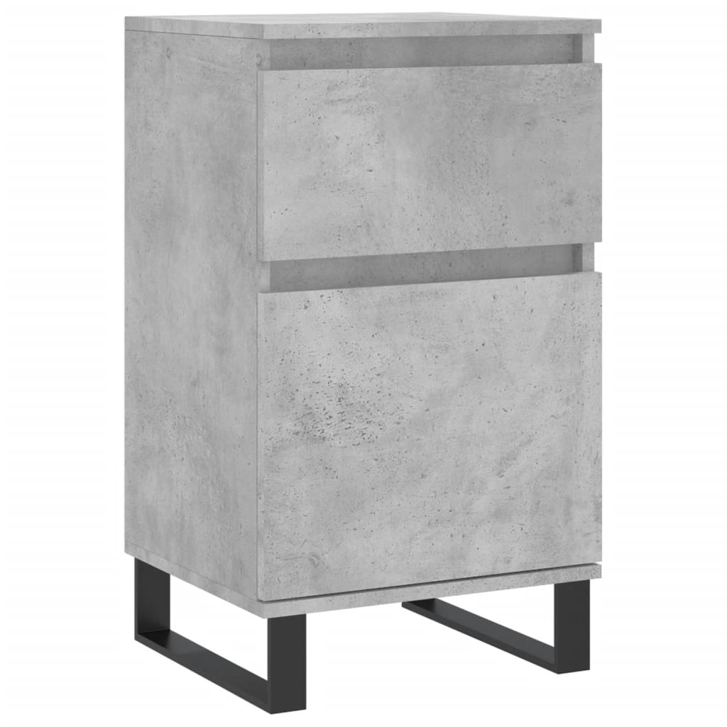 Dressoir 40x35x70 cm bewerkt hout betongrijs is nu te koop bij PeponiXL, paradijselijk wonen!