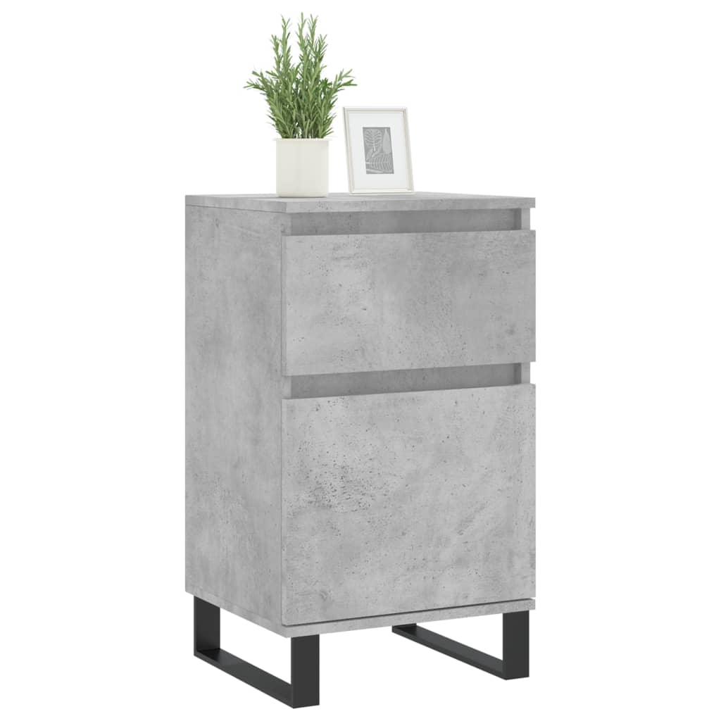 Dressoir 40x35x70 cm bewerkt hout betongrijs is nu te koop bij PeponiXL, paradijselijk wonen!