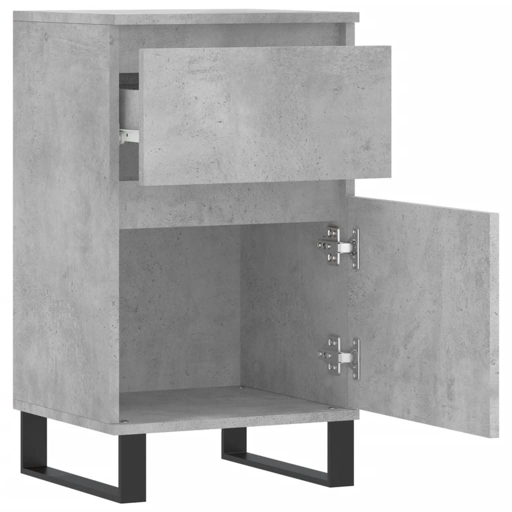 Dressoir 40x35x70 cm bewerkt hout betongrijs is nu te koop bij PeponiXL, paradijselijk wonen!