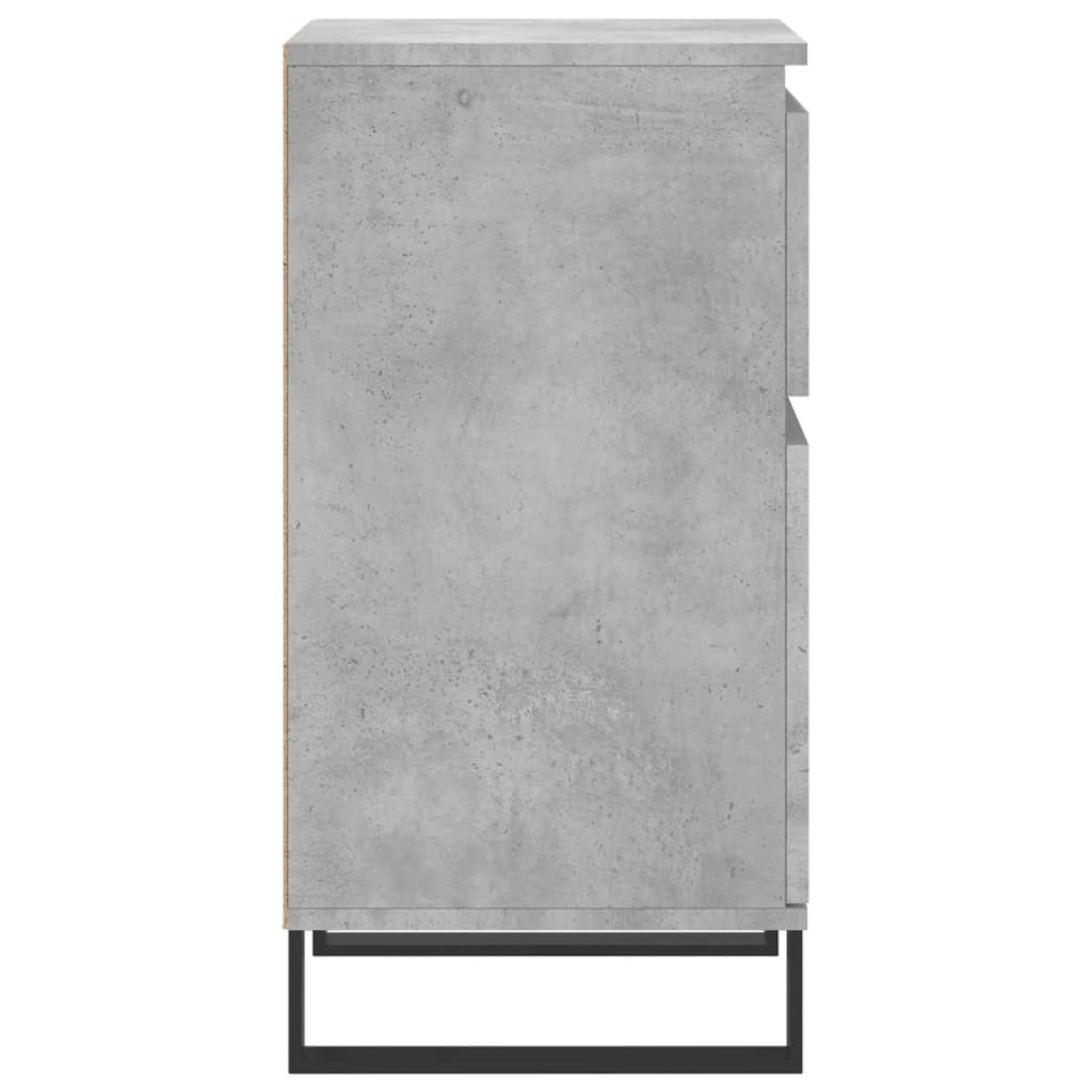 Dressoir 40x35x70 cm bewerkt hout betongrijs is nu te koop bij PeponiXL, paradijselijk wonen!