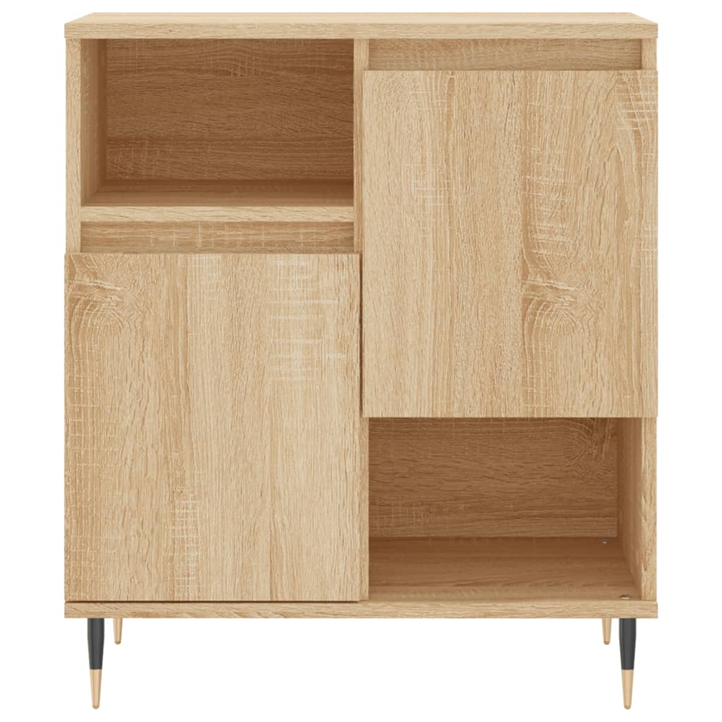 Dressoir 60x35x70 cm bewerkt hout sonoma eikenkleurig is nu te koop bij PeponiXL, paradijselijk wonen!