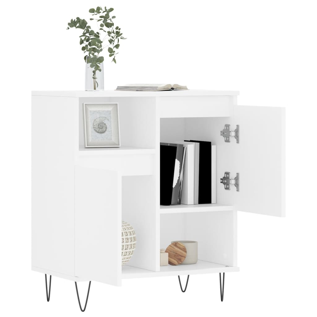 Dressoir 60x35x70 cm bewerkt hout wit is nu te koop bij PeponiXL, paradijselijk wonen!