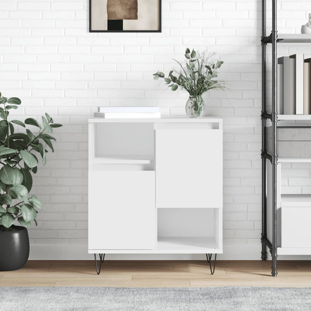 Dressoir 60x35x70 cm bewerkt hout wit is nu te koop bij PeponiXL, paradijselijk wonen!