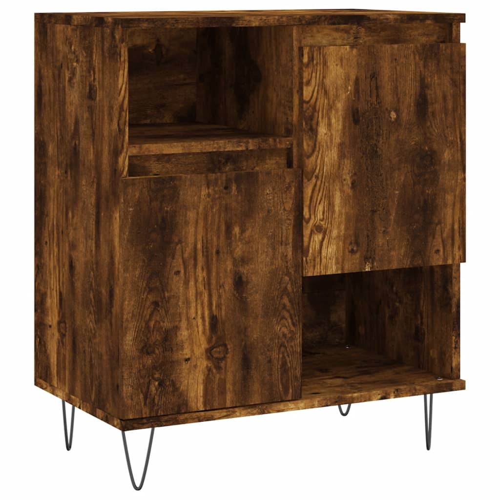 Dressoir 60x35x70 cm bewerkt hout gerookt eikenkleurig is nu te koop bij PeponiXL, paradijselijk wonen!