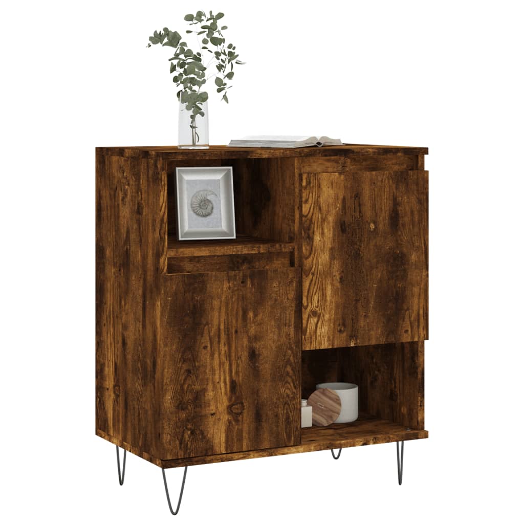 Dressoir 60x35x70 cm bewerkt hout gerookt eikenkleurig is nu te koop bij PeponiXL, paradijselijk wonen!