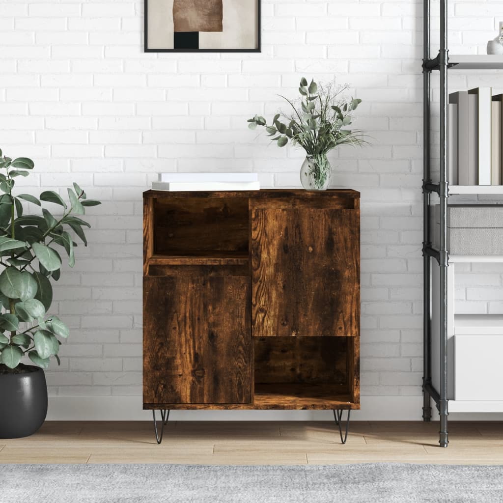 Dressoir 60x35x70 cm bewerkt hout gerookt eikenkleurig is nu te koop bij PeponiXL, paradijselijk wonen!