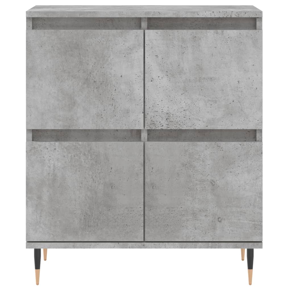 Dressoir 60x35x70 cm bewerkt hout betongrijs is nu te koop bij PeponiXL, paradijselijk wonen!