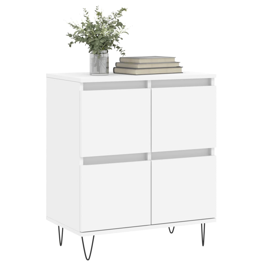 Dressoir 60x35x70 cm bewerkt hout wit is nu te koop bij PeponiXL, paradijselijk wonen!