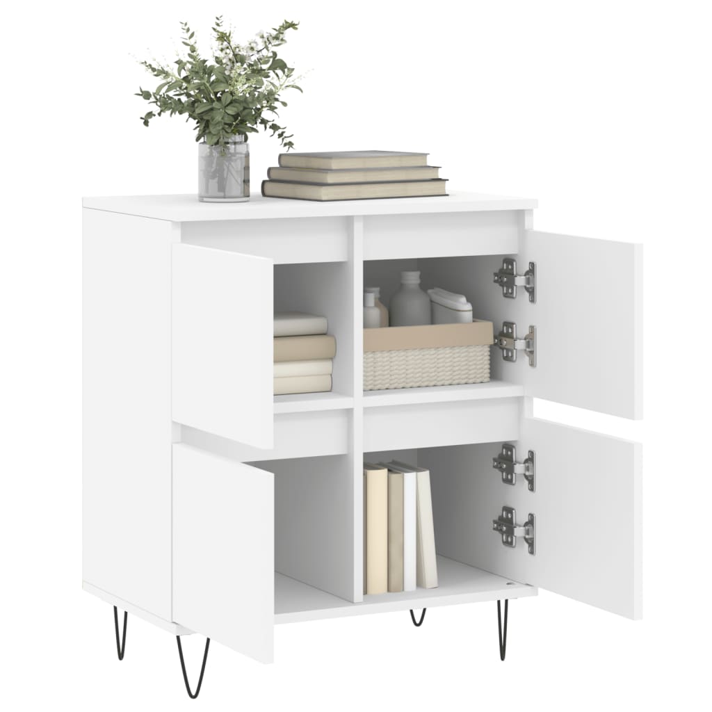 Dressoir 60x35x70 cm bewerkt hout wit is nu te koop bij PeponiXL, paradijselijk wonen!