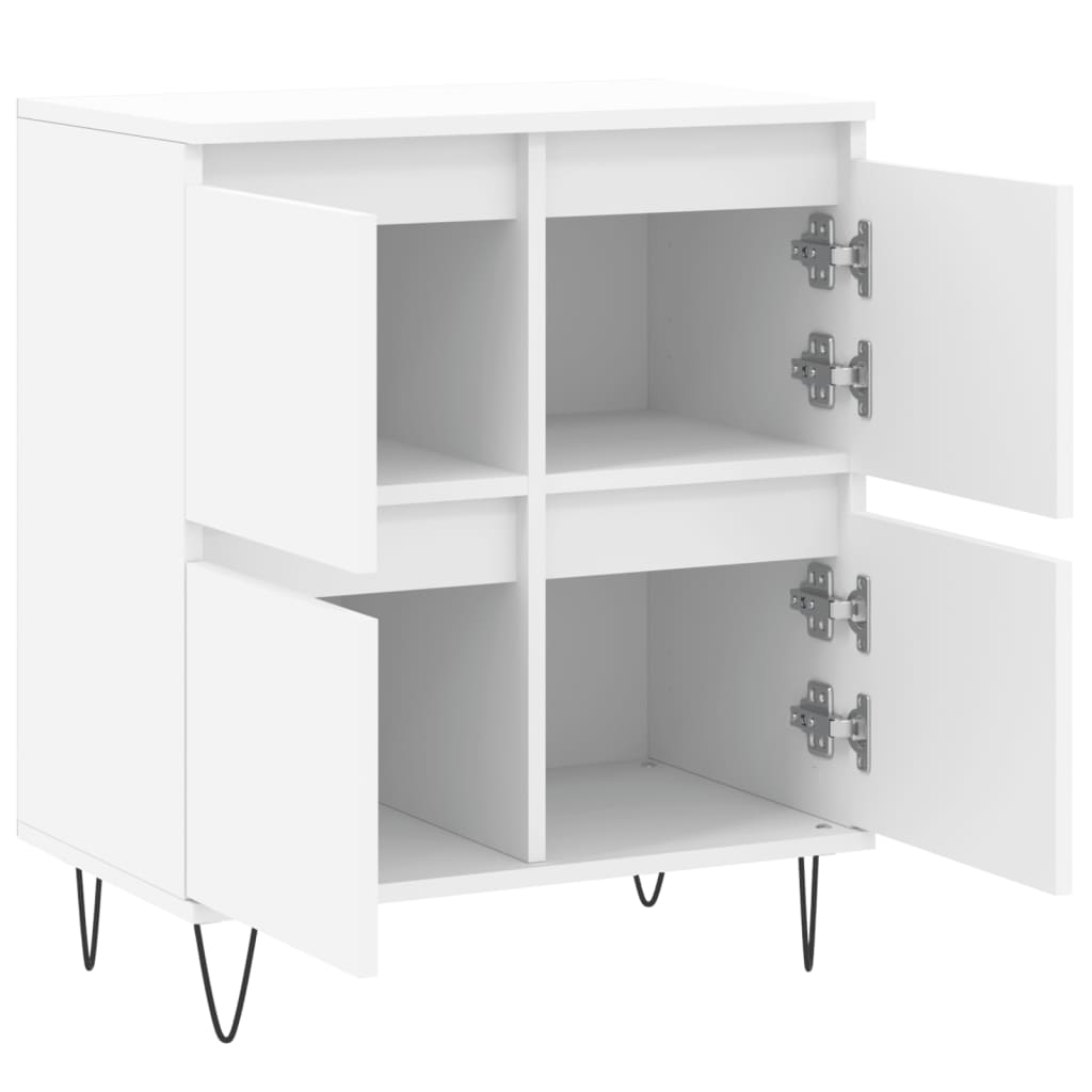 Dressoir 60x35x70 cm bewerkt hout wit is nu te koop bij PeponiXL, paradijselijk wonen!