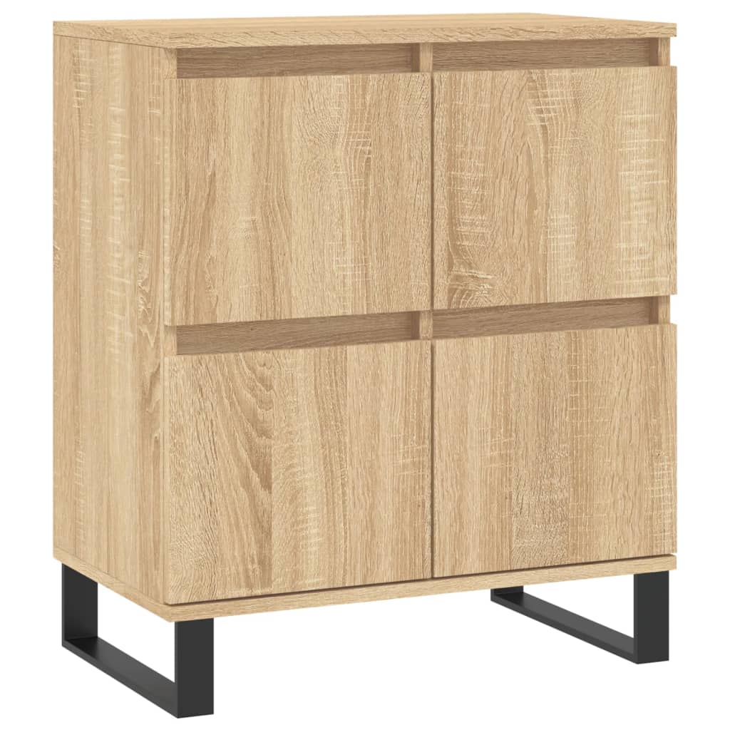 Dressoir 60x35x70 cm bewerkt hout sonoma eikenkleurig is nu te koop bij PeponiXL, paradijselijk wonen!