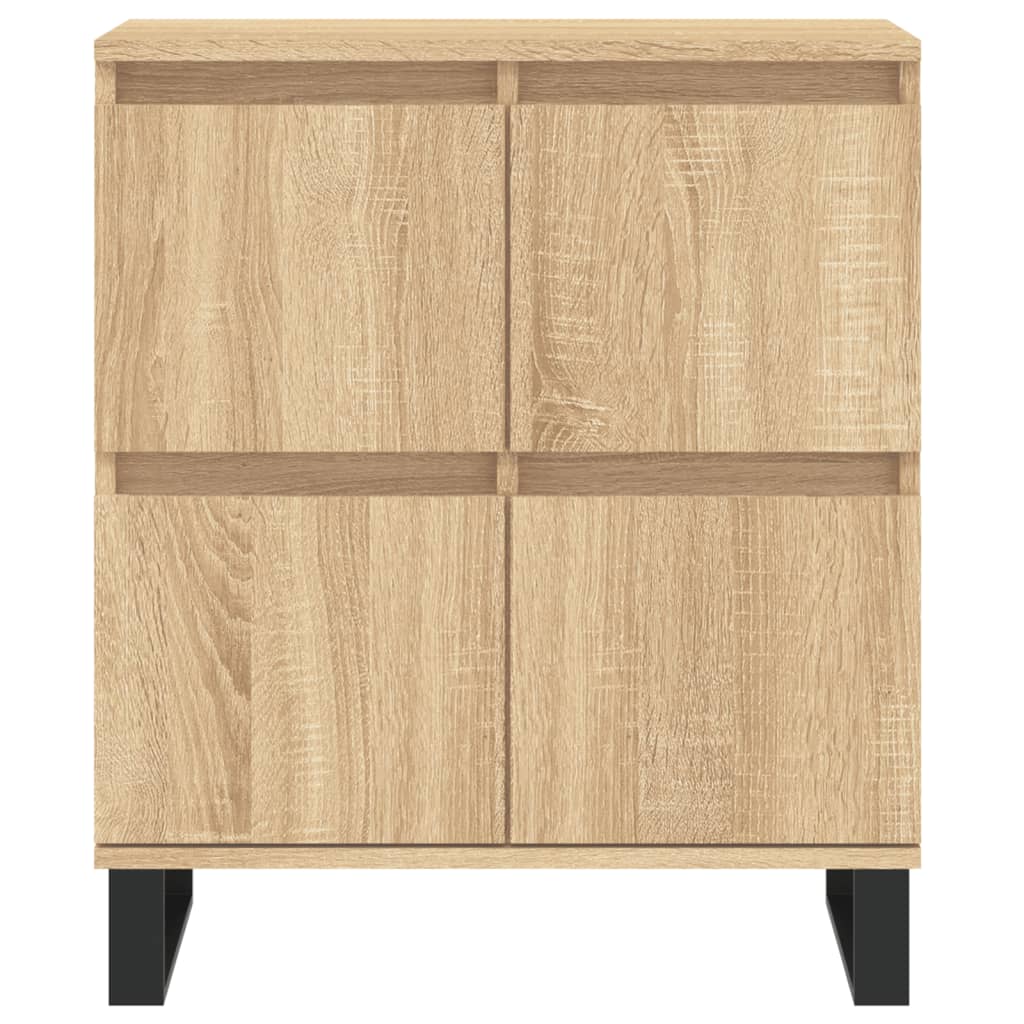 Dressoir 60x35x70 cm bewerkt hout sonoma eikenkleurig is nu te koop bij PeponiXL, paradijselijk wonen!