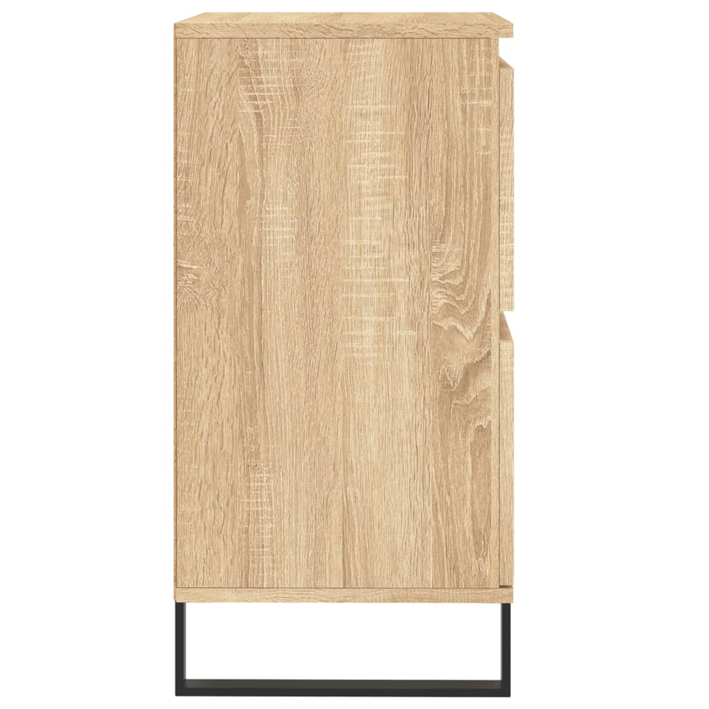 Dressoir 60x35x70 cm bewerkt hout sonoma eikenkleurig is nu te koop bij PeponiXL, paradijselijk wonen!