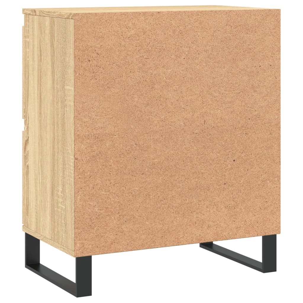 Dressoir 60x35x70 cm bewerkt hout sonoma eikenkleurig is nu te koop bij PeponiXL, paradijselijk wonen!