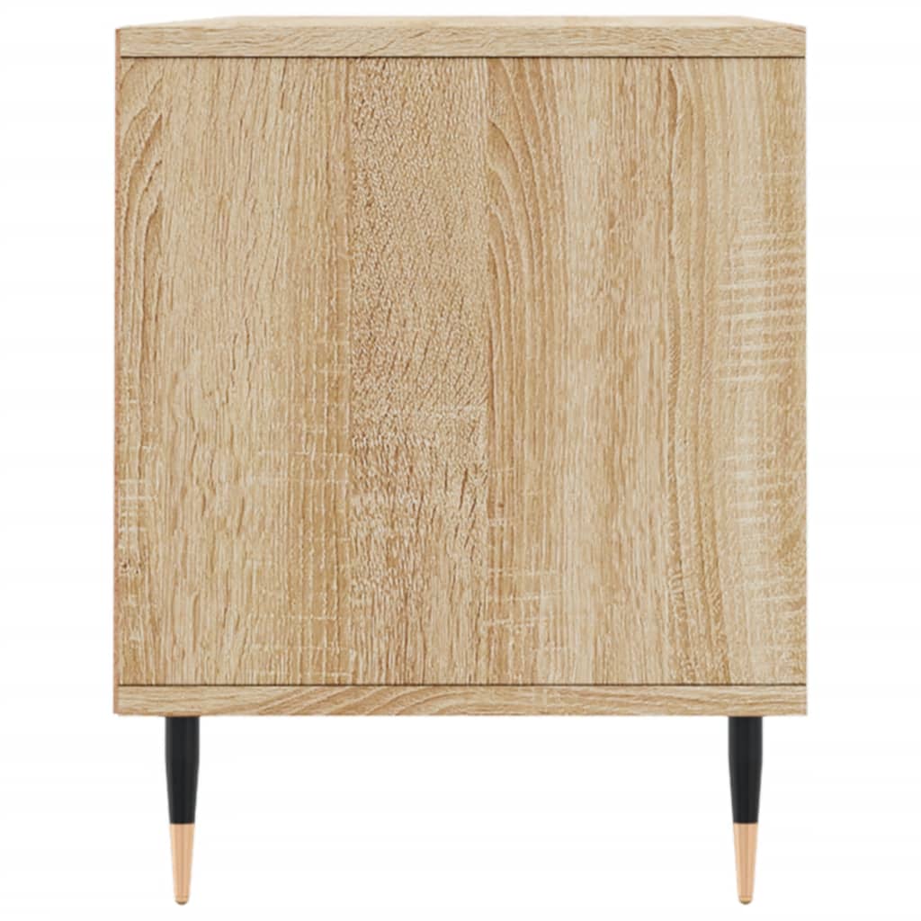 Tv-meubel 100x34,5x44,5 cm bewerkt hout sonoma eikenkleurig is nu te koop bij PeponiXL, paradijselijk wonen!