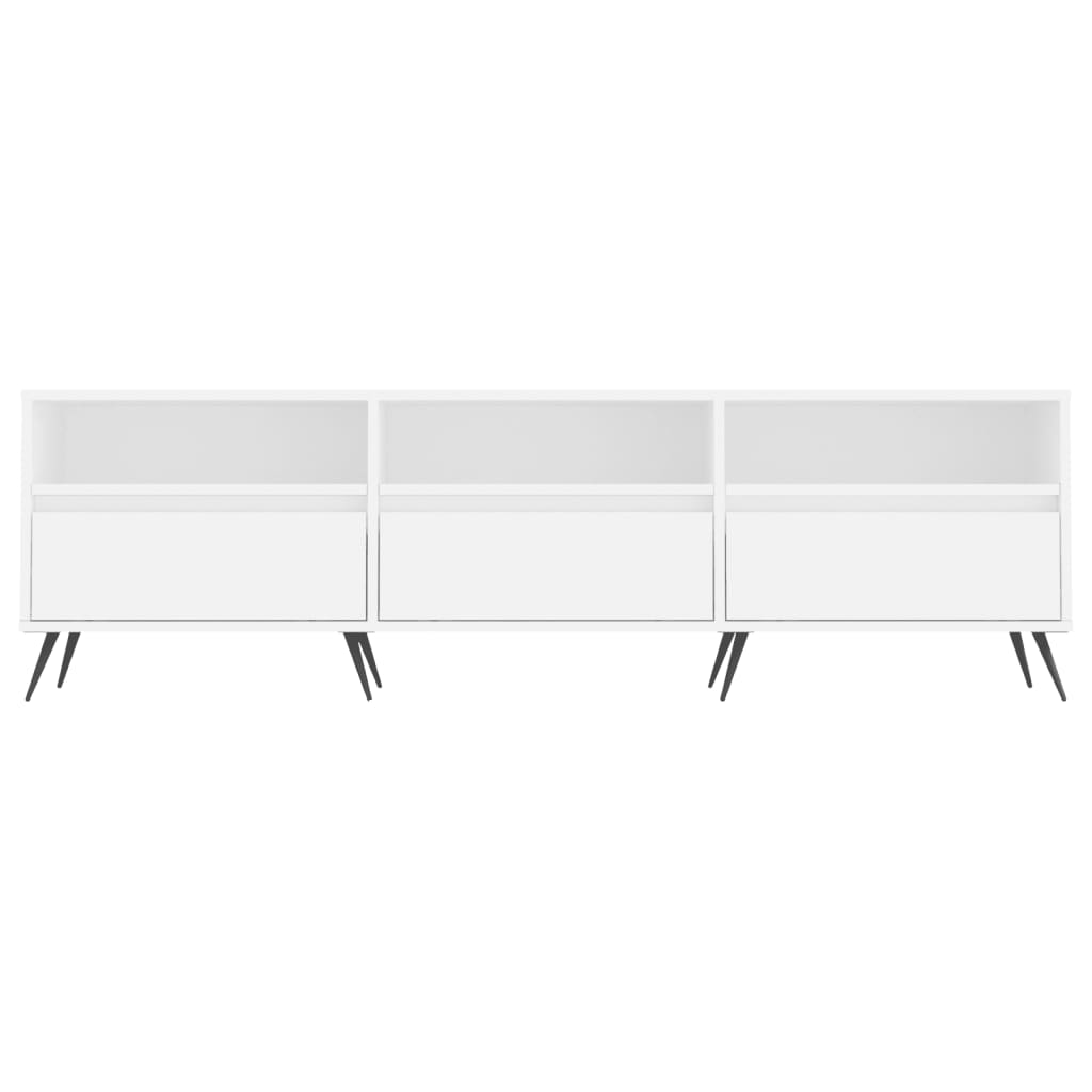 Tv-meubel 150x30x44,5 cm bewerkt hout wit is nu te koop bij PeponiXL, paradijselijk wonen!