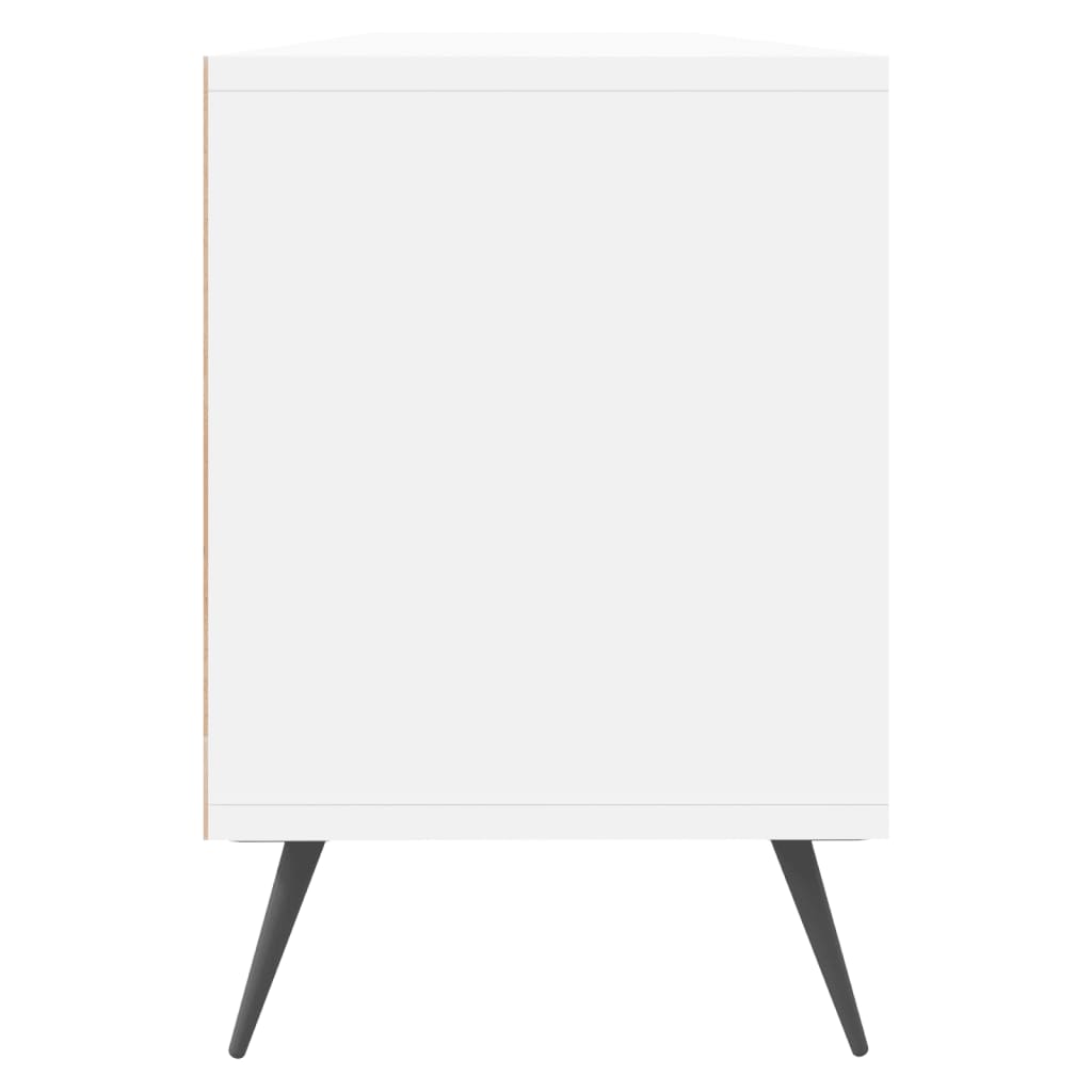 Tv-meubel 150x30x44,5 cm bewerkt hout wit is nu te koop bij PeponiXL, paradijselijk wonen!