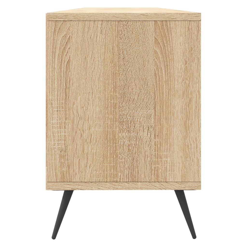 Tv-meubel 150x30x44,5 cm bewerkt hout sonoma eikenkleurig is nu te koop bij PeponiXL, paradijselijk wonen!