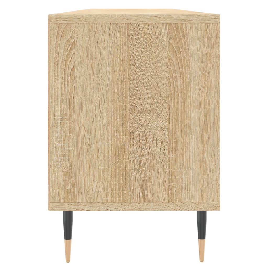 Tv-meubel 150x30x44,5 cm bewerkt hout sonoma eikenkleurig is nu te koop bij PeponiXL, paradijselijk wonen!