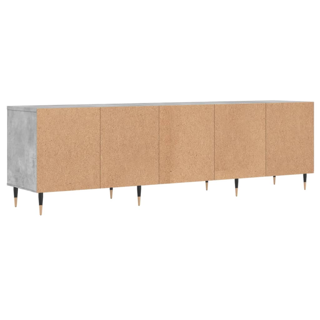 Tv-meubel 150x30x44,5 cm bewerkt hout betongrijs is nu te koop bij PeponiXL, paradijselijk wonen!