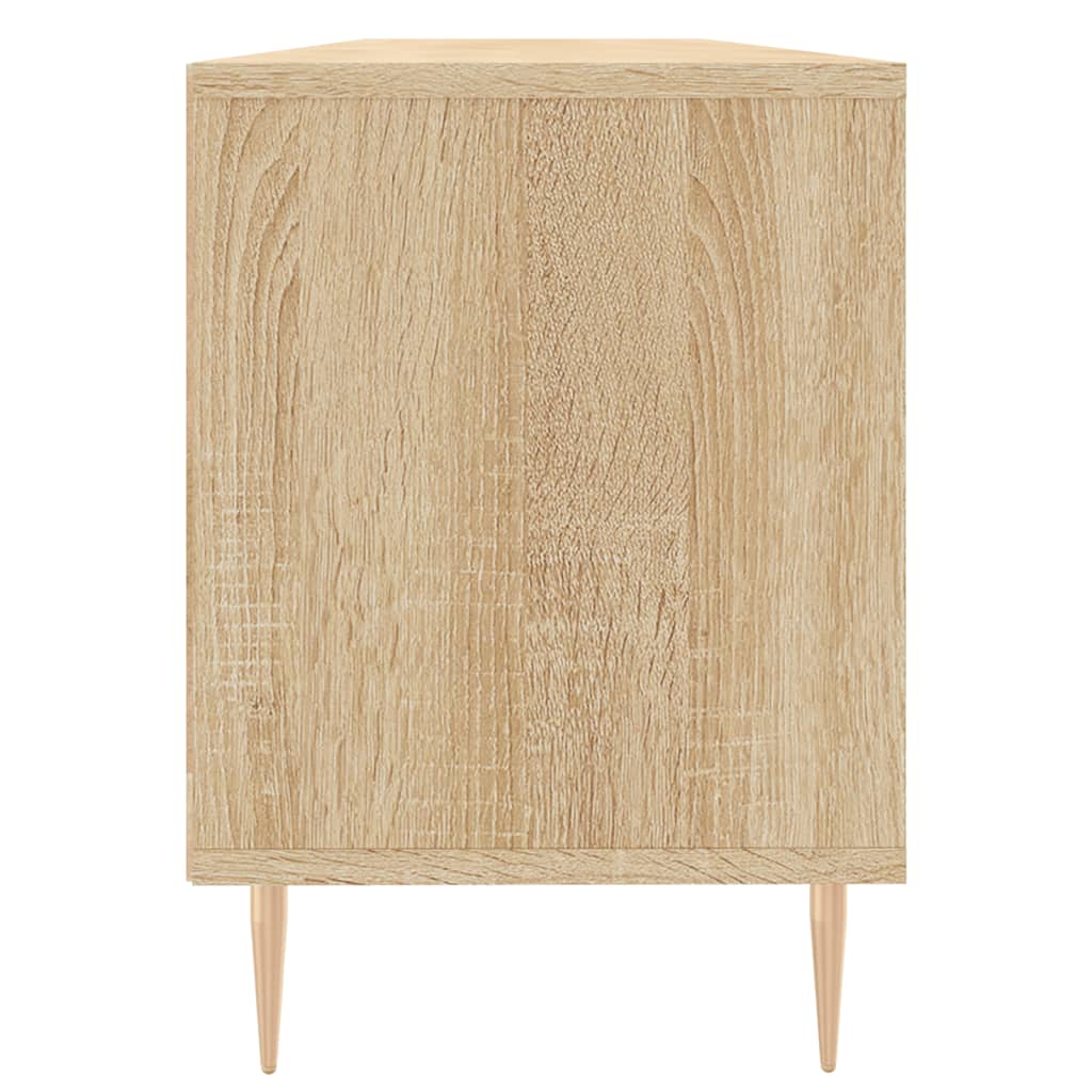 Tv-meubel 150x30x44,5 cm bewerkt hout sonoma eikenkleurig is nu te koop bij PeponiXL, paradijselijk wonen!