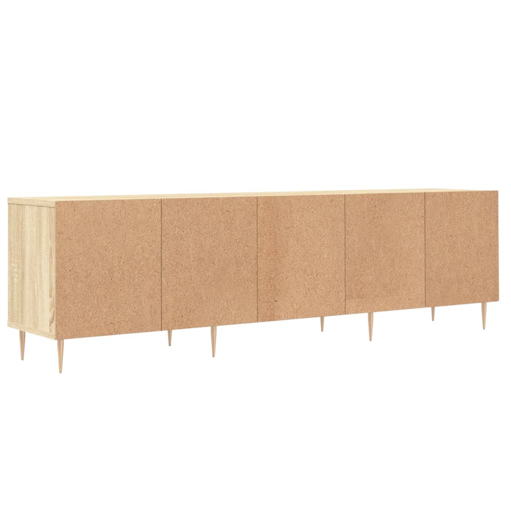 Tv-meubel 150x30x44,5 cm bewerkt hout sonoma eikenkleurig is nu te koop bij PeponiXL, paradijselijk wonen!