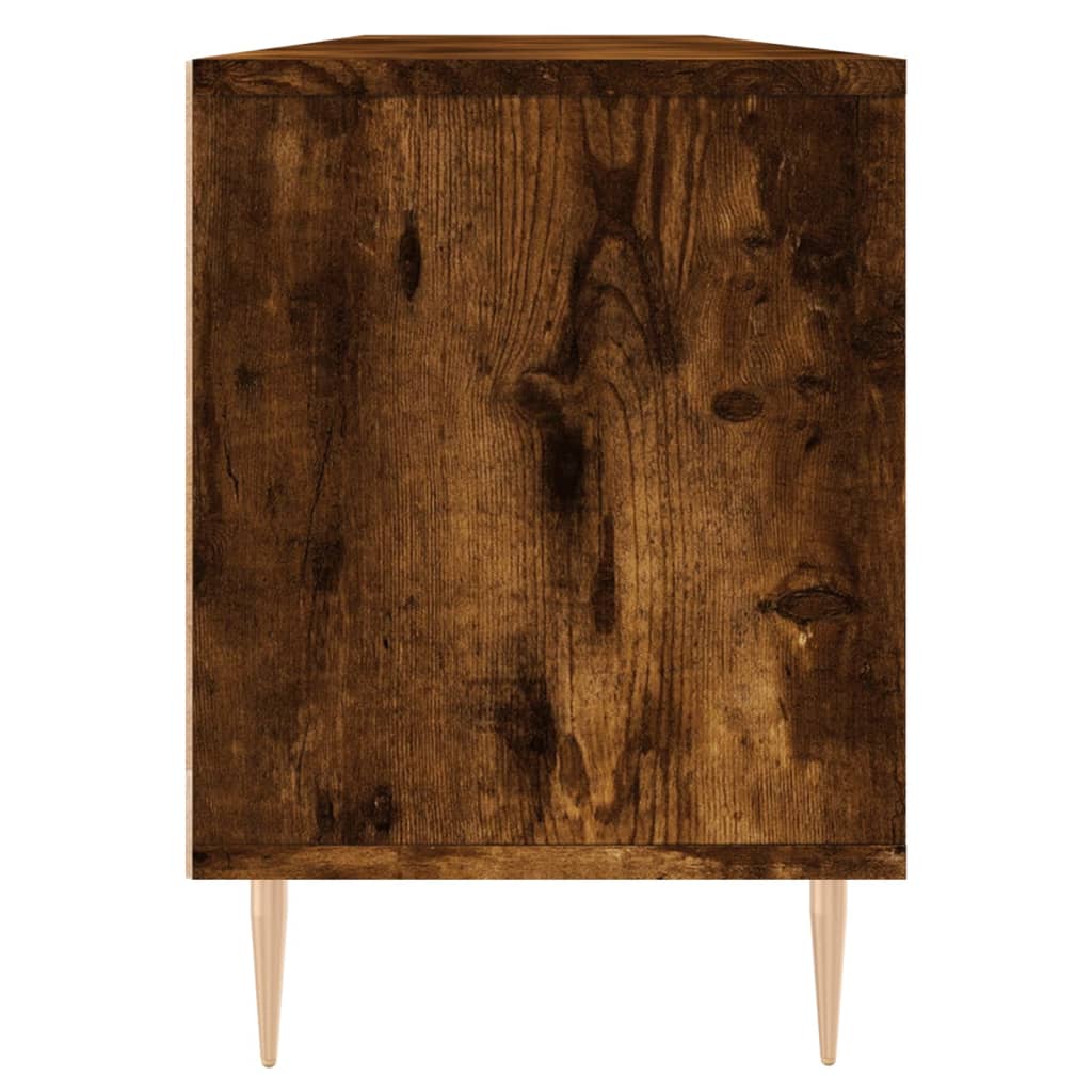 Tv-meubel 150x30x44,5 cm bewerkt hout gerookt eikenkleurig is nu te koop bij PeponiXL, paradijselijk wonen!