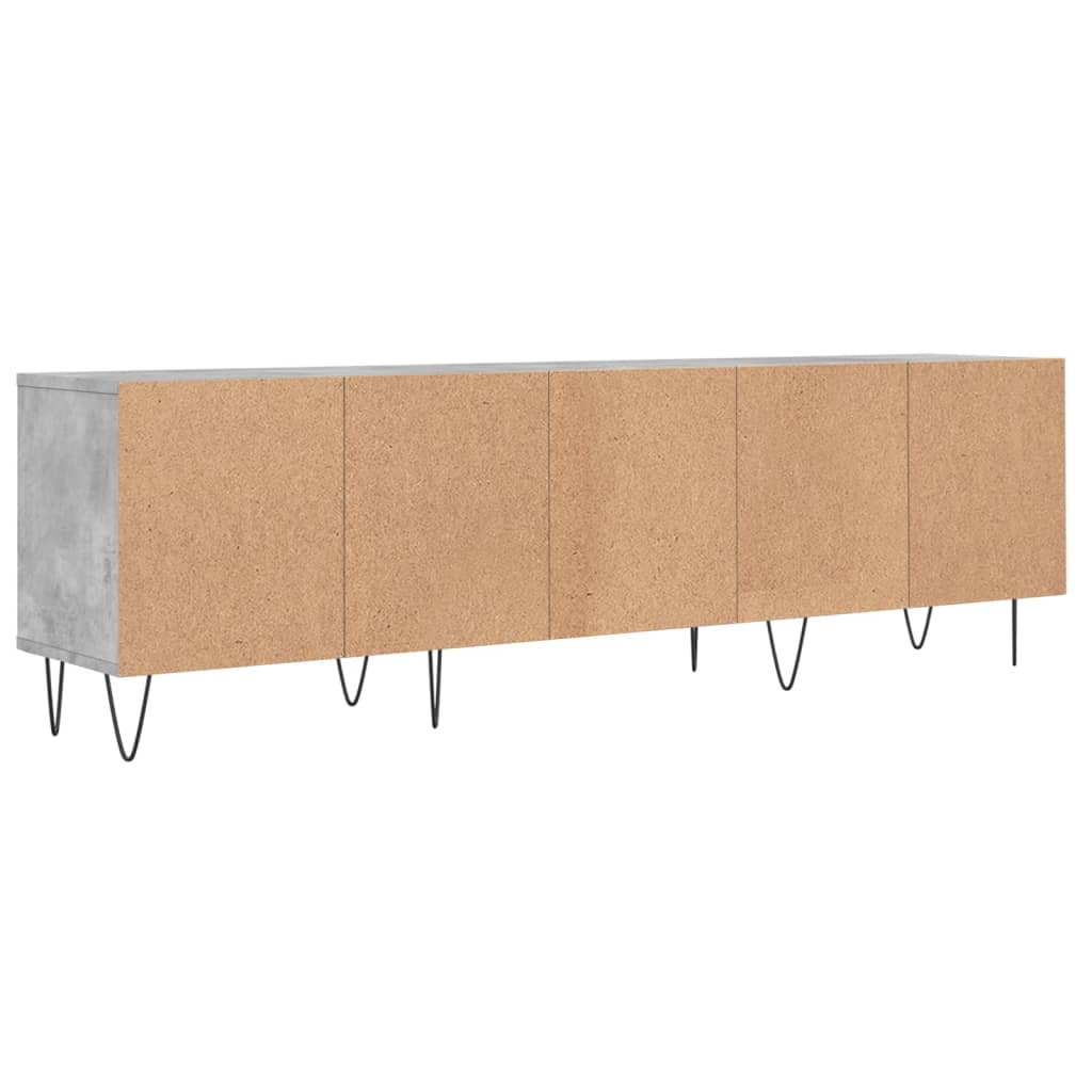 Tv-meubel 150x30x44,5 cm bewerkt hout betongrijs is nu te koop bij PeponiXL, paradijselijk wonen!