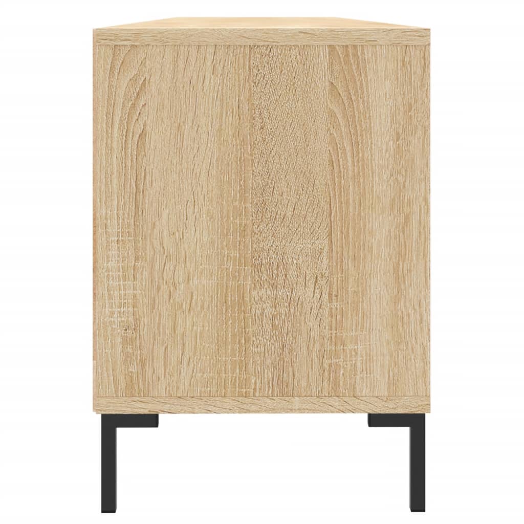 Tv-meubel 150x30x44,5 cm bewerkt hout sonoma eikenkleurig is nu te koop bij PeponiXL, paradijselijk wonen!