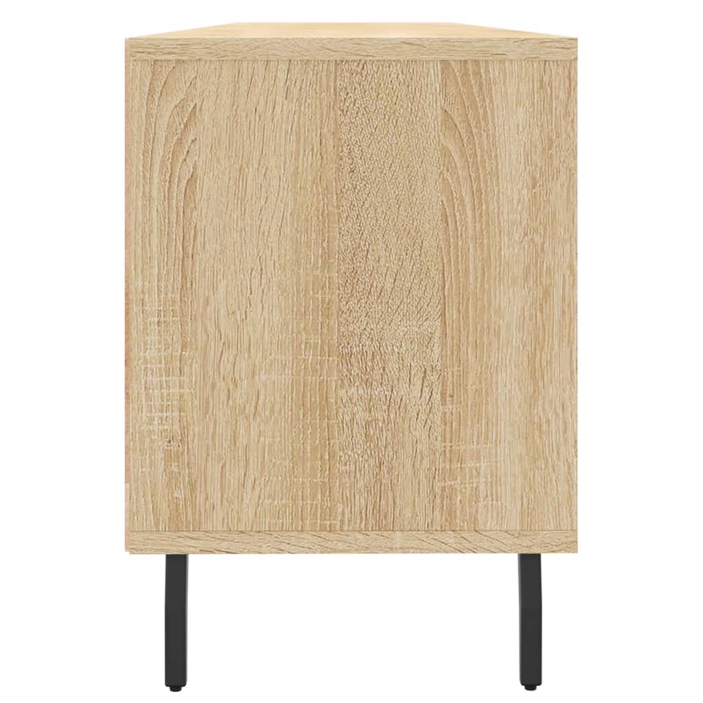 Tv-meubel 150x30x44,5 cm bewerkt hout sonoma eikenkleurig is nu te koop bij PeponiXL, paradijselijk wonen!