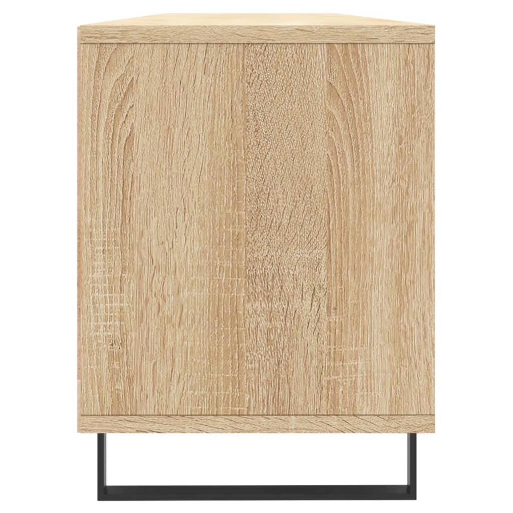 Tv-meubel 150x30x44,5 cm bewerkt hout sonoma eikenkleurig is nu te koop bij PeponiXL, paradijselijk wonen!