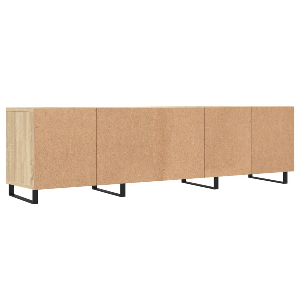 Tv-meubel 150x30x44,5 cm bewerkt hout sonoma eikenkleurig is nu te koop bij PeponiXL, paradijselijk wonen!