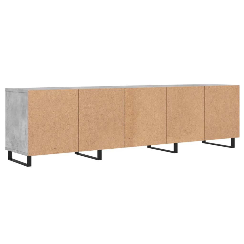 Tv-meubel 150x30x44,5 cm bewerkt hout betongrijs is nu te koop bij PeponiXL, paradijselijk wonen!