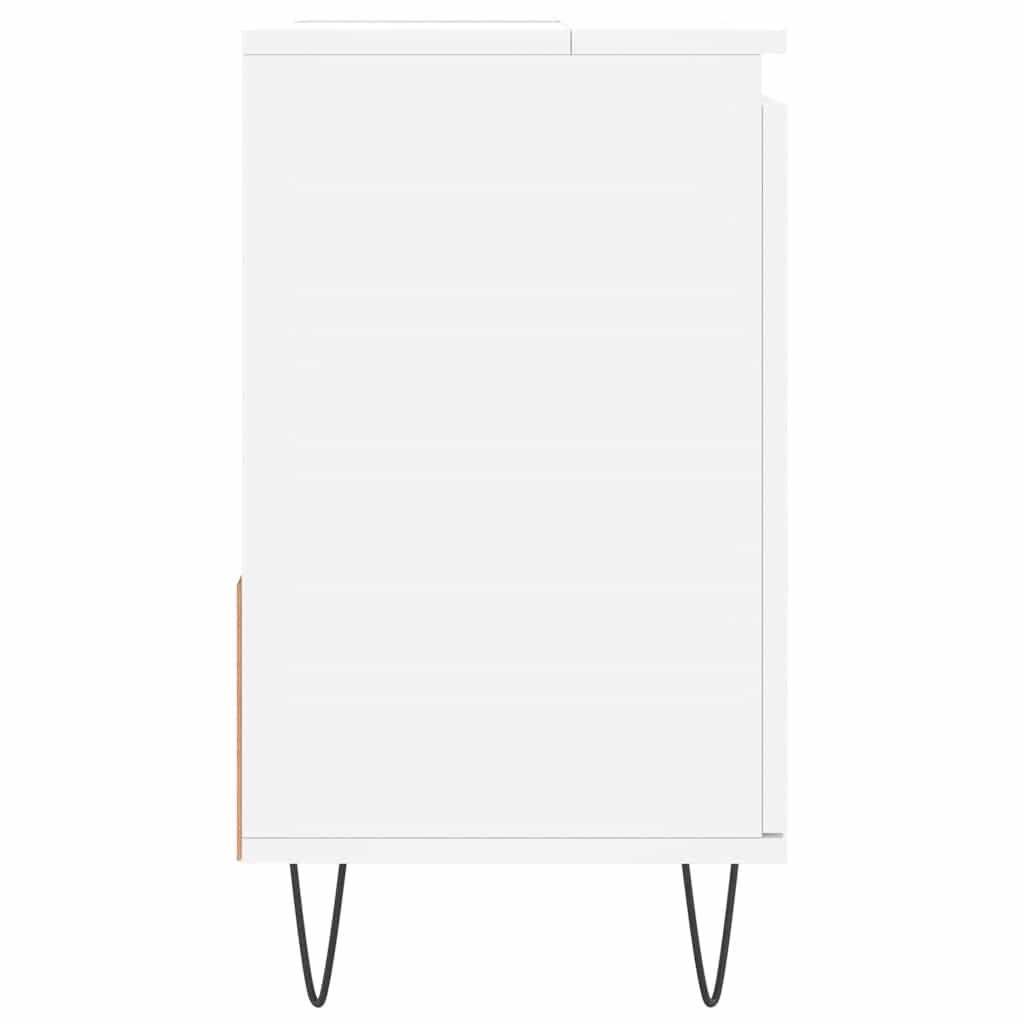 Badkamerkast 65x33x60 cm bewerkt hout wit is nu te koop bij PeponiXL, paradijselijk wonen!