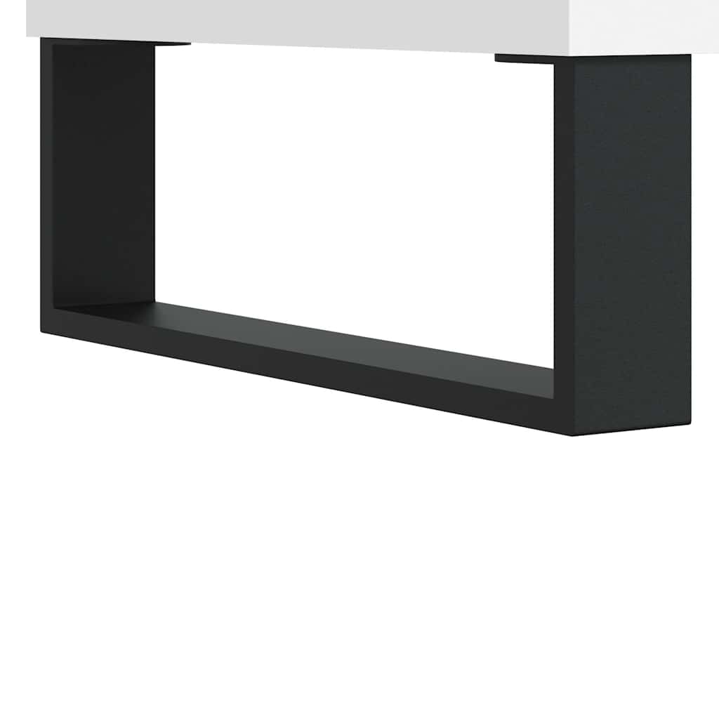 Badkamerkast 80x33x60 cm bewerkt hout wit is nu te koop bij PeponiXL, paradijselijk wonen!