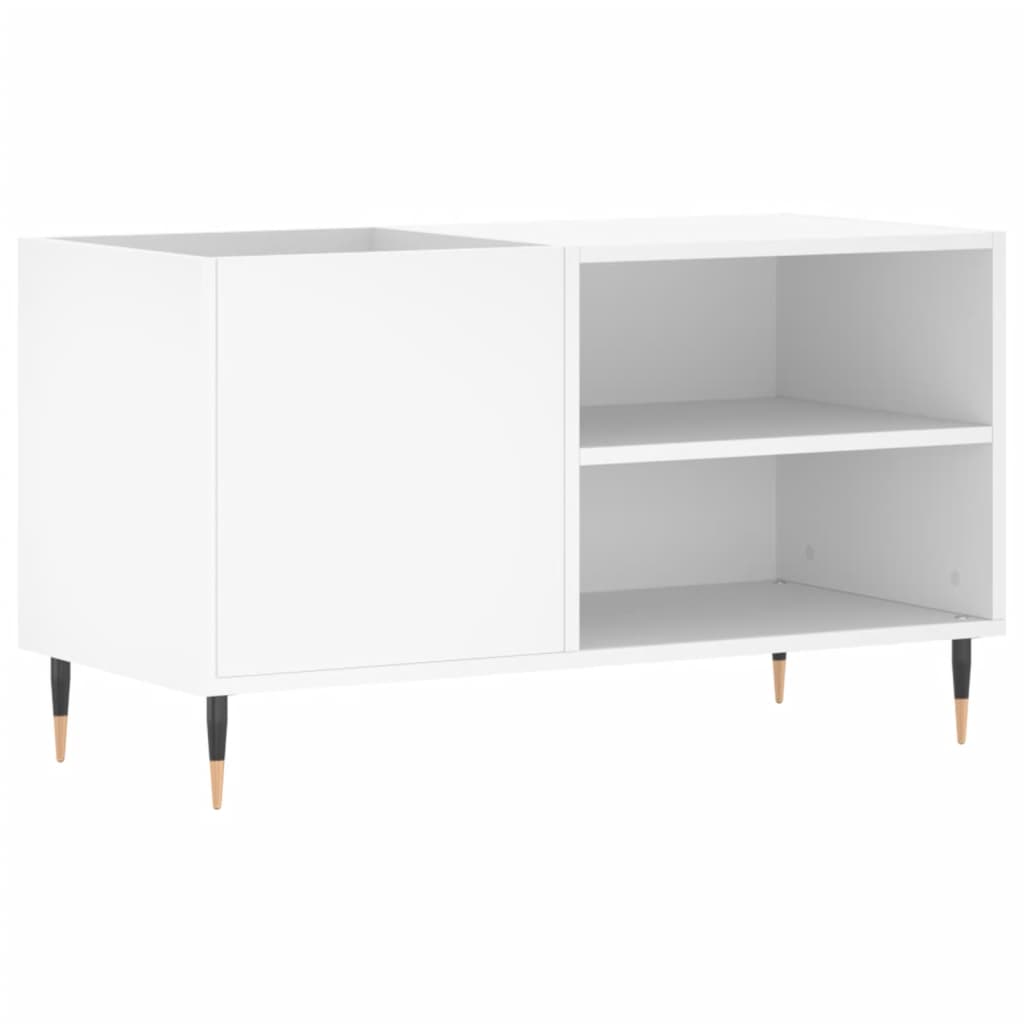Platenkast 85x38x48 cm bewerkt hout wit is nu te koop bij PeponiXL, paradijselijk wonen!