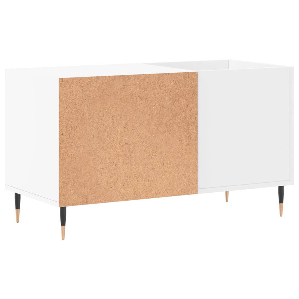 Platenkast 85x38x48 cm bewerkt hout wit is nu te koop bij PeponiXL, paradijselijk wonen!