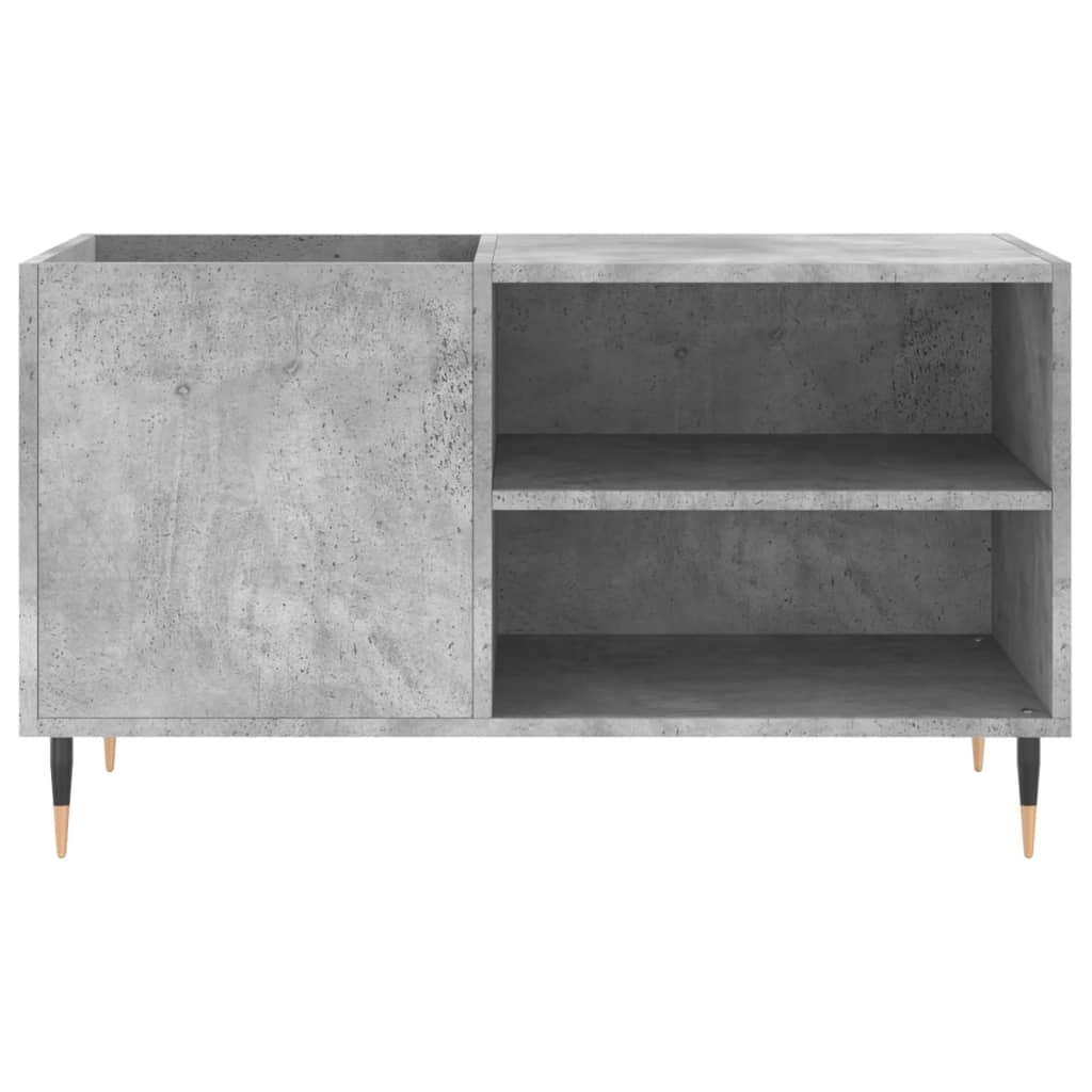 Platenkast 85x38x48 cm bewerkt hout betongrijs is nu te koop bij PeponiXL, paradijselijk wonen!
