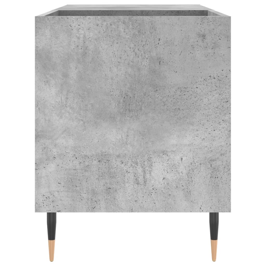 Platenkast 85x38x48 cm bewerkt hout betongrijs is nu te koop bij PeponiXL, paradijselijk wonen!